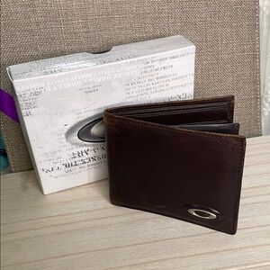 Oakley Brown Leather Men's Wallet